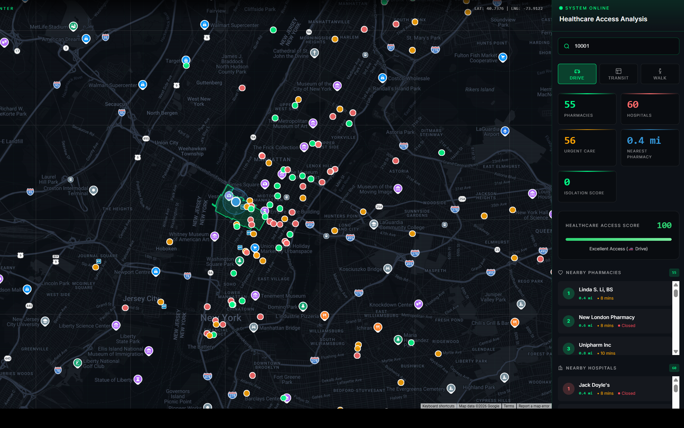 Geographic Intelligence Command Center